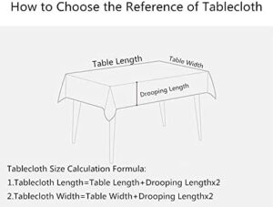 Add festive flair to your dining room with this rectangle table cloth featuring a beautiful flowers decoration pattern. Perfect for holiday celebrations or everyday use, measures 60" x 120".