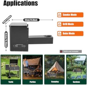 Here is the optimized meta description:

"Elevate your grilling game with this Pellet Smoker Hopper Assembly Kit, featuring a digital temperature controller and perfect for smoke, bake, roast, braise, or BBQ. Up to 25% off and more deals await!"
