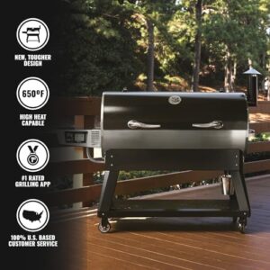 Unleash the power of smoked flavors with the Flagship XL 1400 Pellet Smoker Grill, featuring Wi-Fi-enabled electric pellet grills and a massive 1437 Sq. in. cooking space. Perfect for outdoor BBQ enthusiasts.