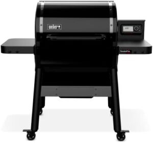 "Upgrade your outdoor cooking experience with the SmokeFire Sear+ ELX4 Pellet Grill, featuring 400 sq. in. grilling area, precision temperature control and advanced smoke technology. Get ready to grill like a pro!"