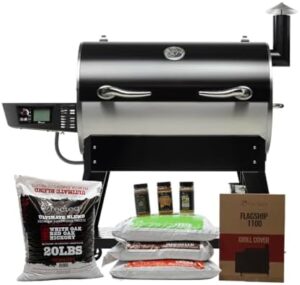 Experience the ultimate in wood pellet smoking with Gecheer's Flagship 1100, featuring 1100 Sq. In. cook space, 40 lbs hopper and Wi-Fi smart grill control - perfect for BBQ enthusiasts!