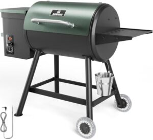 Maximize your outdoor cooking experience with the Pellet Smoker Grill Combo, featuring a 456 SQ.IN cooking area and PID temperature control (180-450°F). Perfect for patio or backyard use. Enjoy effortless roast-outs!