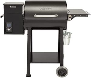 Smoke up a storm with the Wood Pellet Grill & Smoker, featuring 465 sq inches of cooking space, digital control, auto start, and temperature probe. Perfect for smoking meat, jerky, veggies, and more!