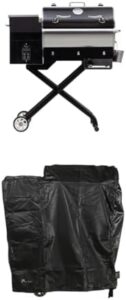 "Unlock the ultimate grilling experience with Road Warrior 340 + Cover, a portable pellet smoker grill for BBQ enthusiasts. Compact design, wood pellets, sear, and smoke features included."