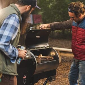 "Unlock the ultimate grilling experience with Road Warrior 340 + Cover, a portable pellet smoker grill for BBQ enthusiasts. Compact design, wood pellets, sear, and smoke features included."
