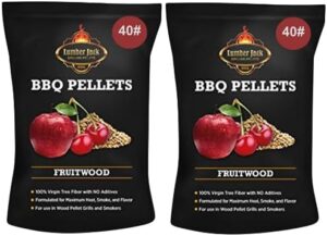 Here's the optimized meta description:

"Transform your grilling experience with Fruitwood Blend 80% Cherry and 20% Apple BBQ Pellets, perfect for a smoky flavor. Stock up and save on this premium pellet!"