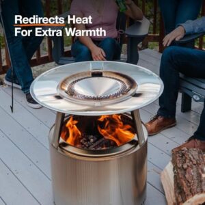 Discover the Solo Stove Bonfire Heat Deflector, crafted with durable 304 stainless steel for long-lasting camping essentials. Maximizes warmth and comfort for your fire pit, perfect for cozy nights outdoors (146)