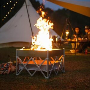 Here is the generated SEO meta description:

"Stay warm and cozy outdoors with Naturehike's 24 inch foldable wood burning fire pit, featuring a portable storage bag for easy transport. Perfect for camping, patio use or BBQs."