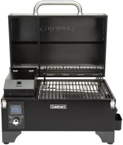 Here is the output:

"Unlock smoky flavors on-the-go with the Cuisinart 8-in-1 Portable Wood Pellet Grill and Smoker, perfect for RVs, tailgates, camping, and backyard cooking. Compact and versatile!"