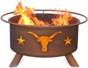 Here is the optimized meta description:

"Elevate your backyard gatherings with the Patina F202 Texas Longhorn Fire Pit, featuring a durable design and comfortable seating for 4. Perfect for cozying up on chilly nights"