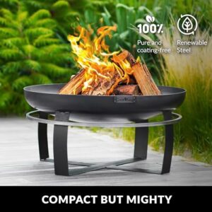 Here is the output:

"Elevate your backyard gatherings with the Ignition 24" Cooking Fire Pit, a handcrafted steel firepit perfect for campfires and medium-sized outdoor spaces. Enjoy warm nights and cozy moments!"