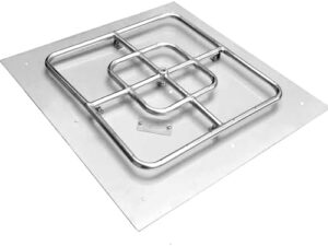 Enrich your outdoor gatherings with the onlyfire Stainless Steel Square Fire Pit featuring a flat pan and burner ring assembly, perfect for campfires and backyard events. Enjoy cozy nights and warm memories with this 30-inch fire pit!