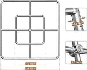 Enrich your outdoor gatherings with the onlyfire Stainless Steel Square Fire Pit featuring a flat pan and burner ring assembly, perfect for campfires and backyard events. Enjoy cozy nights and warm memories with this 30-inch fire pit!