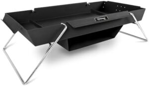 Portable Fire Pit for camping & backpacking: Petromax's Outdoor Raised Fire Trough lets you grill, bake, cook and roast with ease, perfect for outdoor adventures.