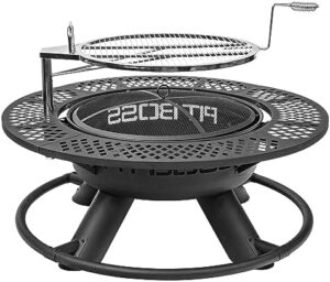 Get ready to cook up a storm with the Pit Boss Cowboy Fire Pit, featuring 360-degree airflow for optimal heat distribution and a durable steel construction.