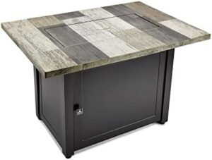 Transform your outdoor living space with the Ashton Gray 40x28” Rectangular Gas Fire Table, featuring a durable steel frame and realistic flame effect. Perfect for cozy gatherings and warm ambiance, save up to 30% on this stylish fire pit!