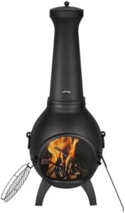 Get cozy gatherings with VEVOR's 18" outdoor wood burning firepit, featuring a spherical fireplace, grill mesh, and rustproof lid for patio, garden, or backyard use. Perfect for BBQ and warming up on chilly nights!
