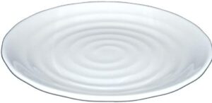 Discover premium melamine plates for sushi, sashimi, tonkatsu, and more! Wavy rim design, available in 9.5" or 11", perfect for BBQ, salads, and serving with style.