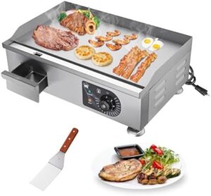 Here is the generated SEO meta description:

"Perfect for commercial use, Yescom's WeChef electric griddle features 3000W power, 22-inch flat top and adjustable heat control. Grill, sauté or cook with ease."