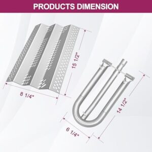 Replace your old grill parts with the 3-Pack 12461 burner and electrode set, featuring durable 16GA stainless steel construction. Perfect for maintaining your American Outdoor Grill 30NB or 30PC model.