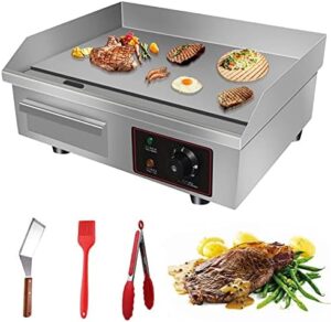 Here is the meta description:

Upgrade your kitchen with the Aliyaduo 110V commercial electric griddle, featuring a stainless steel flat top grill and adjustable thermostatic control. Perfect for restaurants and kitchens alike!