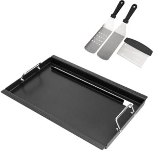 Upgrade your grilling game with the Full Size Griddle Insert, compatible with Charbroil Performance models. Includes a spatula set for effortless cooking, perfect for 4-burner grills.