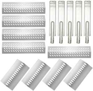 Upgrade your grill game with the Stainless Steel 5pcs Flame Tamer Flavor bar and 4pcs Heat Plate Shield with 5 pcs Burners for Bull, Blaze Lion Cal Flame G Series 5 Burner Grill, perfect replacements. Save big on compatible parts.