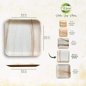 Discover strong, compostable and decorative Raj Palm Leaf Plates [200-Pack] - perfect for outdoor events, camping, and picnics. Enjoy durable, eco-friendly tableware for wedding, lunch, dinner, birthday parties and BBQs.