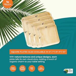 Elevate your events with our compostable palm leaf plates! Strong, eco-friendly, and perfect for hot or cold food service. Enjoy bulk savings on these 200-count, 9" square plates ideal for parties, weddings, BBQs, and catering.