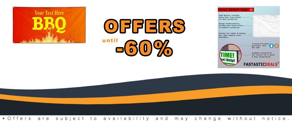 Custom Industrial Vinyl Banner for Restaurants and Bars with Personalized Text