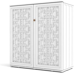 Discover the HOMSPARK Storage Shed, a durable weather-resistant cabinet for outdoor storage. Perfect for lawnmowers and patio accessories, this multi-purpose shed provides 10 cu.ft of space in a compact white design.