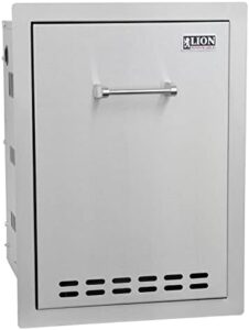Maximize your outdoor storage with the Lion 16-inch Roll-out Propane Tank/Trash Bin, ideal for camping trips and backyard use. Perfectly sized for convenient disposal and fuel storage.