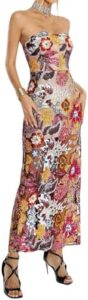 Elevate your style with this Gorgeous Floral Dress, a stunning sequined masterpiece for women. Perfect for fairy tea parties or everyday glamour, its feminine design is sure to impress. Up to 50% off on select styles!