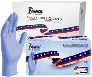 Discover exam-grade 1st Choice gloves, made in the USA with 3 mil thick blue indigo nitrile material. Sizes S-XL, TAA compliant and perfect for medical professionals.