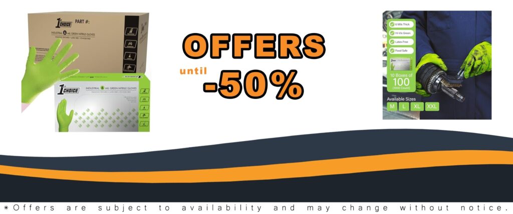 “Latex-Free Mechanic Gloves for Men – Heavy Duty Nitrile Gloves”