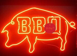 Here is the generated meta description:

"Brighten up your backyard gatherings with this vibrant Urby neon sign, featuring a larger BBQ beer bar design. 3-Year Warranty included, perfect for outdoor enthusiasts!"