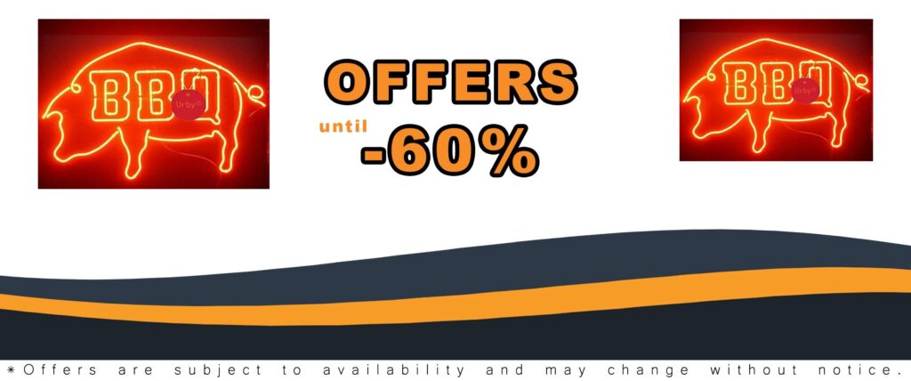 Urby Larger BBQ Beer Bar Neon Sign 3 Year Warranty Best Choice