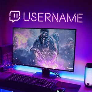 Here is the generated meta description:

"Get noticed with this custom Twitch username neon sign, a perfect gift for gamers and streamers. Personalize your channel's live streaming decor with this unique wall sign."
