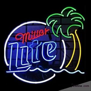 Add a touch of tropical vibes to your man cave with MeiLi's 20x24inch palm tree neon sign, featuring dimmable light and glass tubing. Perfect for bars or pubs, make it an unforgettable gift!