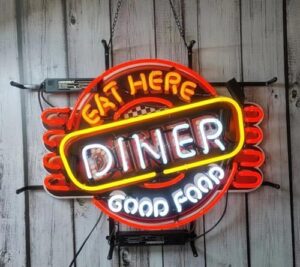 Light up your space with neon signs! Durable glass construction, 24x20 inches, and vibrant jet printing. Perfect for bars, cafes, hotels, or offices.