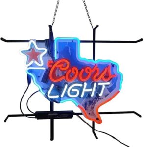 Illuminate your bar or cafe with the Neon Signs Bar Light Inin Lite Can It's Miller Time Beer Glass Neon Sign, a unique 24x20 inches neon art piece perfect for pub, cafe, or man cave.