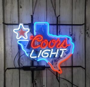 Illuminate your bar or cafe with the Neon Signs Bar Light Inin Lite Can It's Miller Time Beer Glass Neon Sign, a unique 24x20 inches neon art piece perfect for pub, cafe, or man cave.
