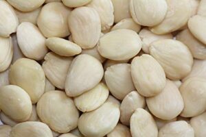 Indulge in the crunchiest snack with Yupik Blanched Marcona Almonds, 2.2 lb pack, gluten-free, vegan, and kosher certified, rich in fiber for a healthy treat!