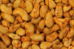 Discover the unique smoky flavor of Yupik BBQ Cashews, 2.2 lb, with 6 packs of roasted and salted nuts, perfect for snacking on-the-go, rich in protein & iron.
