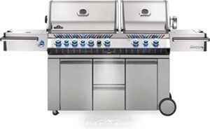 "Upgrade your outdoor cooking experience with the PRO825RSBIPSS-3 Prestige Propane Gas Grill, featuring infrared rear and bottom range burners. Perfect for backyard barbecues and family gatherings."