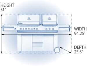 "Upgrade your outdoor cooking experience with the PRO825RSBIPSS-3 Prestige Propane Gas Grill, featuring infrared rear and bottom range burners. Perfect for backyard barbecues and family gatherings."