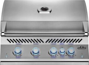Here is the optimized SEO meta description:

"Upgrade your outdoor cooking with the BIG32RBPSS-1 Stainless Steel 32-Inch Gas Grill Head featuring infrared rear burners and 4 commercial-grade propane grills. Get ready to sizzle with this premium gas grill."