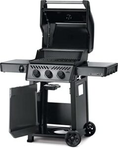 Cook up a backyard feast with the Freestyle 365 Natural Gas Grill, featuring 3 burners and sleek graphite grey design. Perfect for outdoor gatherings!