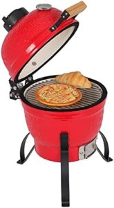 Discover the Outvita Ceramic Grill, a portable 13" Round Kamado Charcoal Grill perfect for backyard BBQs and camping trips. Achieve precise temperatures with the built-in thermometer, ideal for varied cooking methods. Perfect for grilling enthusiasts!