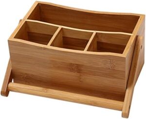 Here is the generated SEO meta description:

"Upgrade your kitchen and camping trips with YBM HOME's Pack of 6 Bamboo Flatware Utensil Caddy, featuring a napkin holder and handle. Ideal for outdoor adventures, also perfect for daily use in your home kitchen."